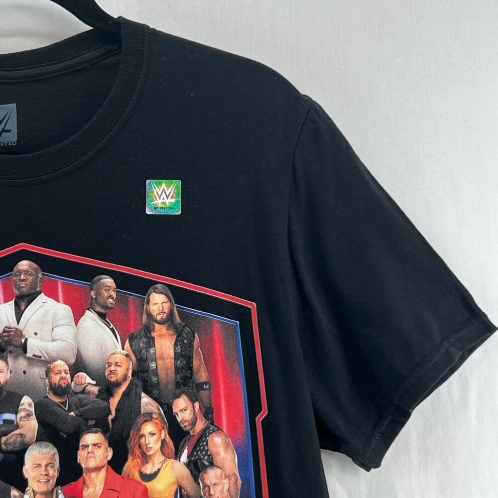 WWE I Was There France 2024 Tour Graphic T-Shirt Mens M Crewneck Pullover Black - Picture 5 of 10